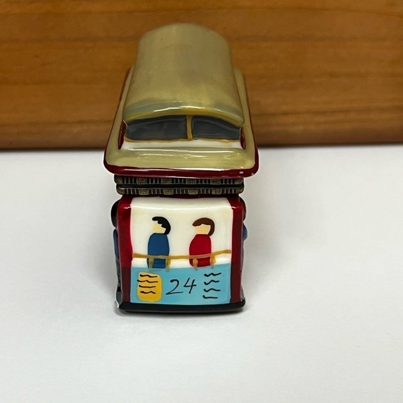 Powell & Hyde STS San Francisco Trolley Streetcar Porcelain Trinket Box Vintage - Picture 9 of 9